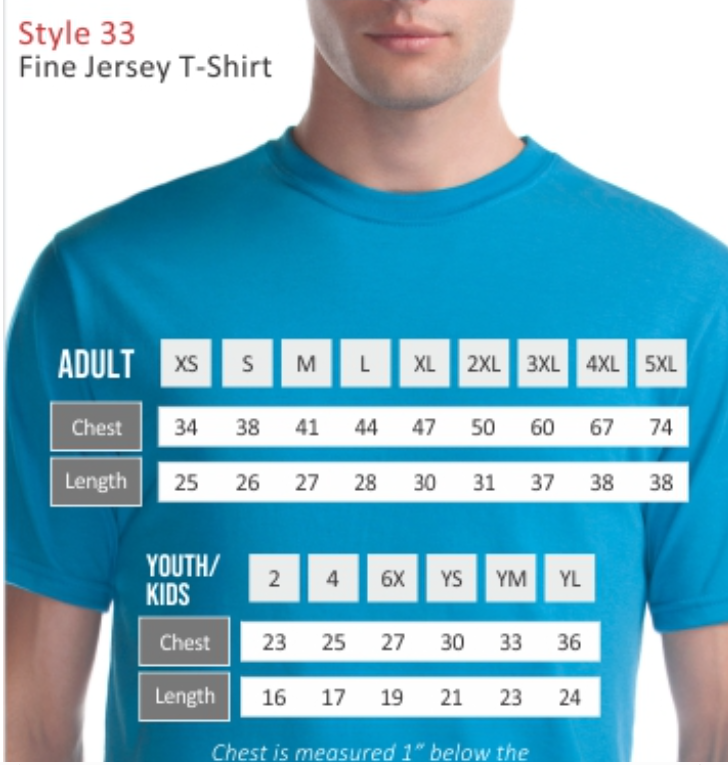 REFERENCE SIZE CHART