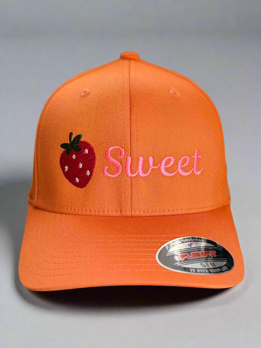 帽子 strawberry western baseball cap Sweet Strawberry Embroidered Baseball Hat | Karkata NC Boutique