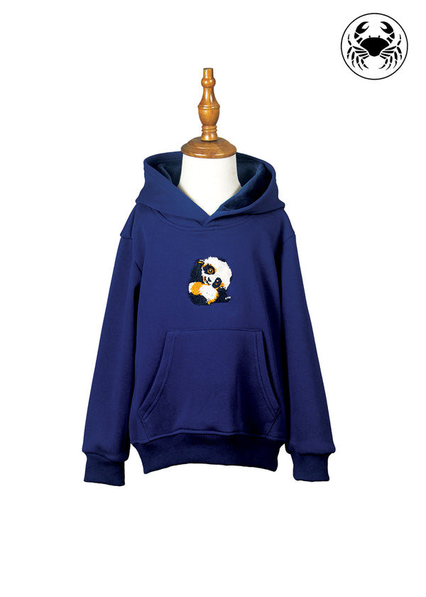 Embroidered Hoodie for kids - Cute Panda