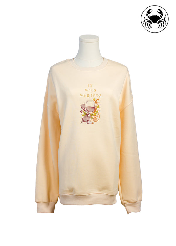 Wine Lover’s Embroidered Sweatshirt - Unisex