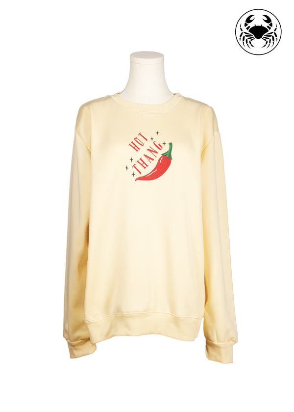 HOT THANG Embroidered Sweatshirt – Unisex