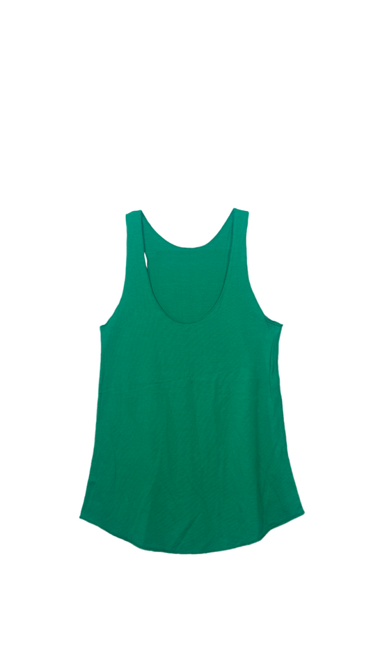 Front view of the Emerald Green Bamboo Racerback Tank